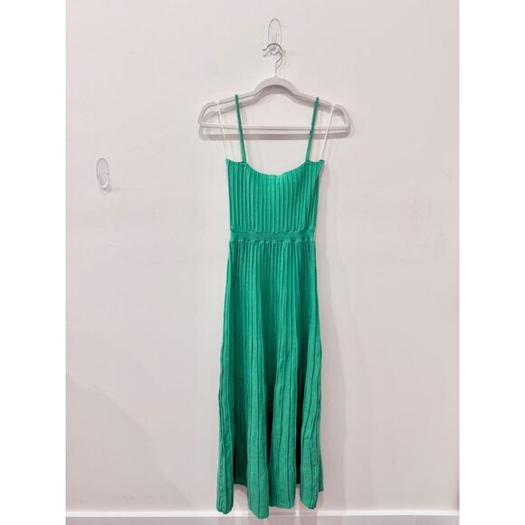 NWOT Runway Scout Alexa Sleeveless Knit Midi Slip Dress Emerald Green Women's XS - Picture 3 of 6